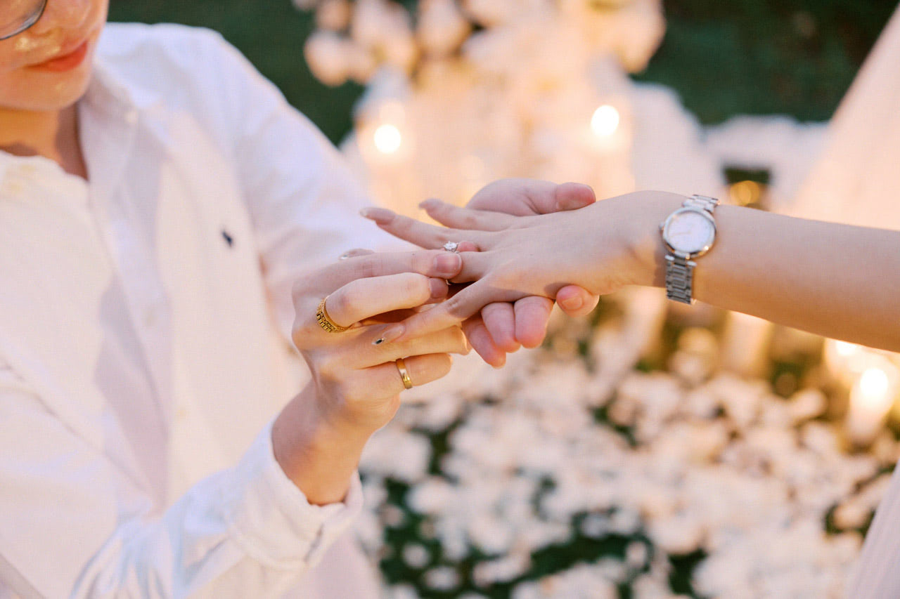 A Bali Proposal Surrounded by White Flowers 5 A Bali Proposal Surrounded by White Flowers 5