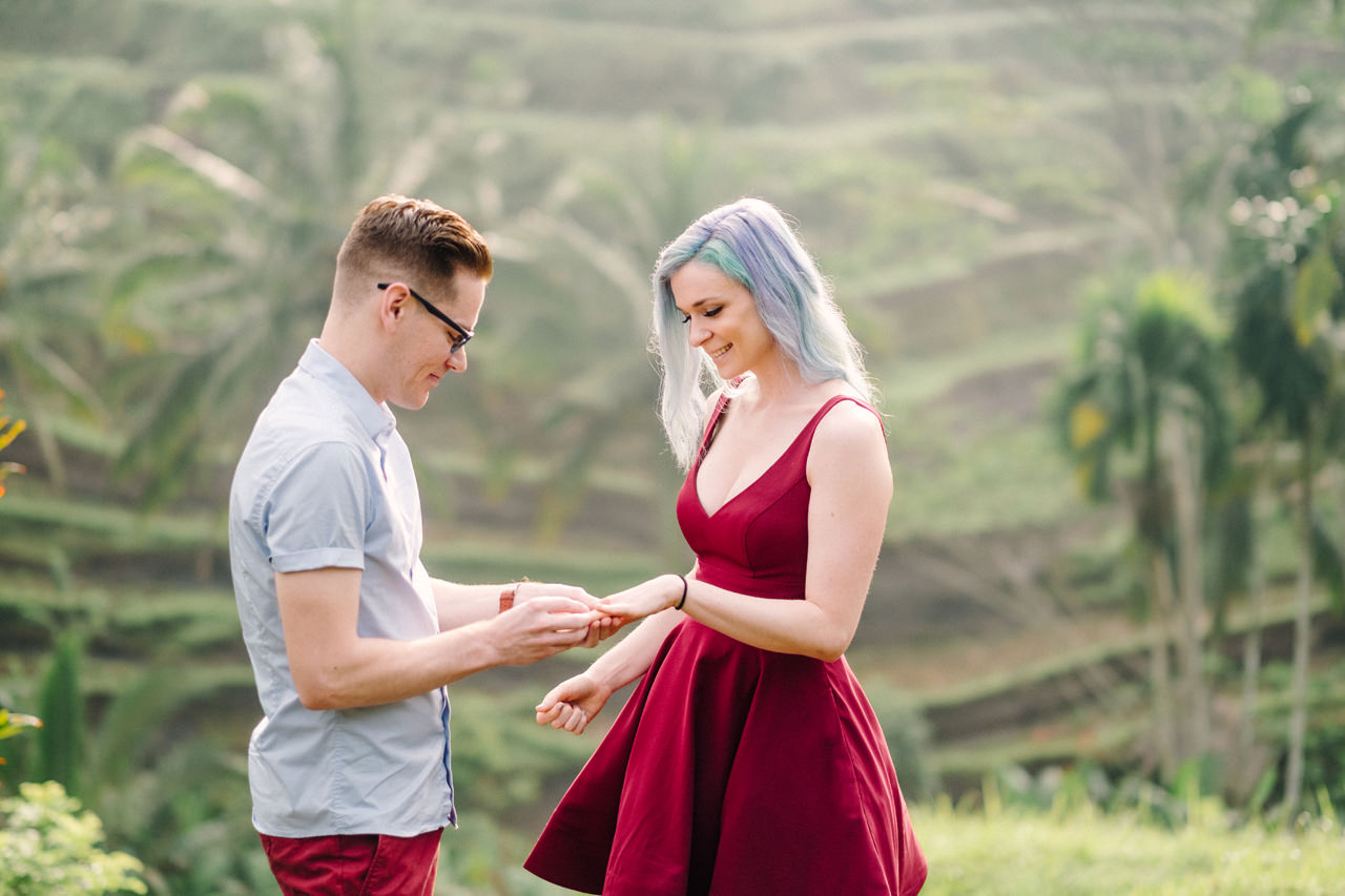 Romantic Bali Marriage Proposal In Ubud By Bali Photographer