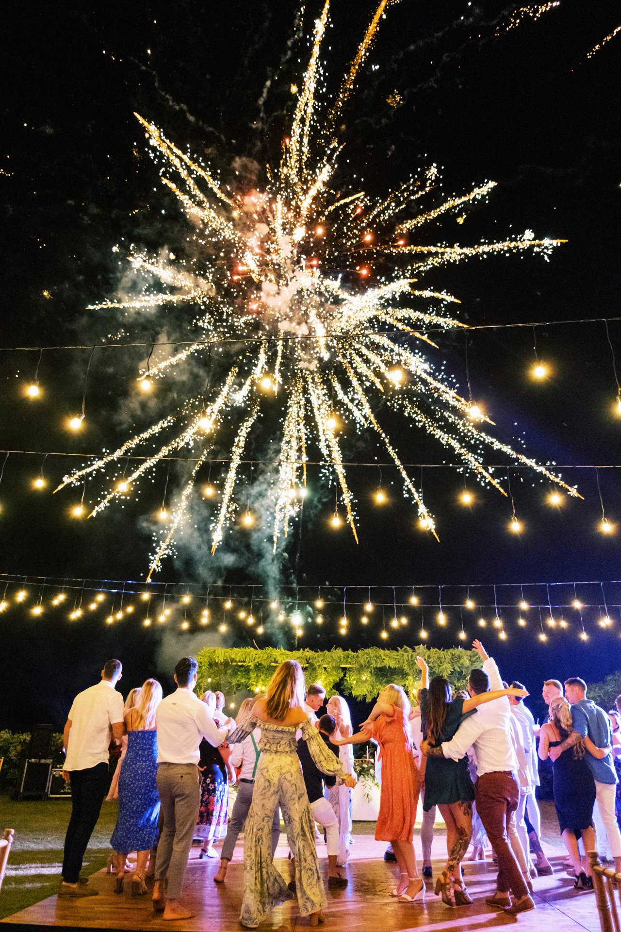 S&S: Colourful Puri Bhagawan Bali Wedding 49 Fireworks Bali Wedding